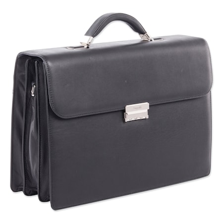 Swiss Mobility Milestone Briefcase, Holds Laptops 15.6", 5" x 5" x 12", Black 49545801SM